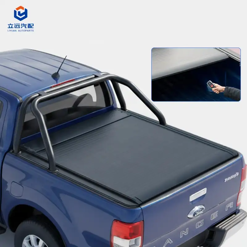 Ford Jeep-erako tonneau estalki elektriko gogorra aluminiozko erretiragarria