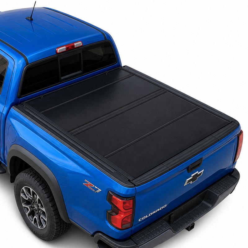 Profil baxuko lau tolestura gogorra Chevy Coloradorako Tonneau estalkia